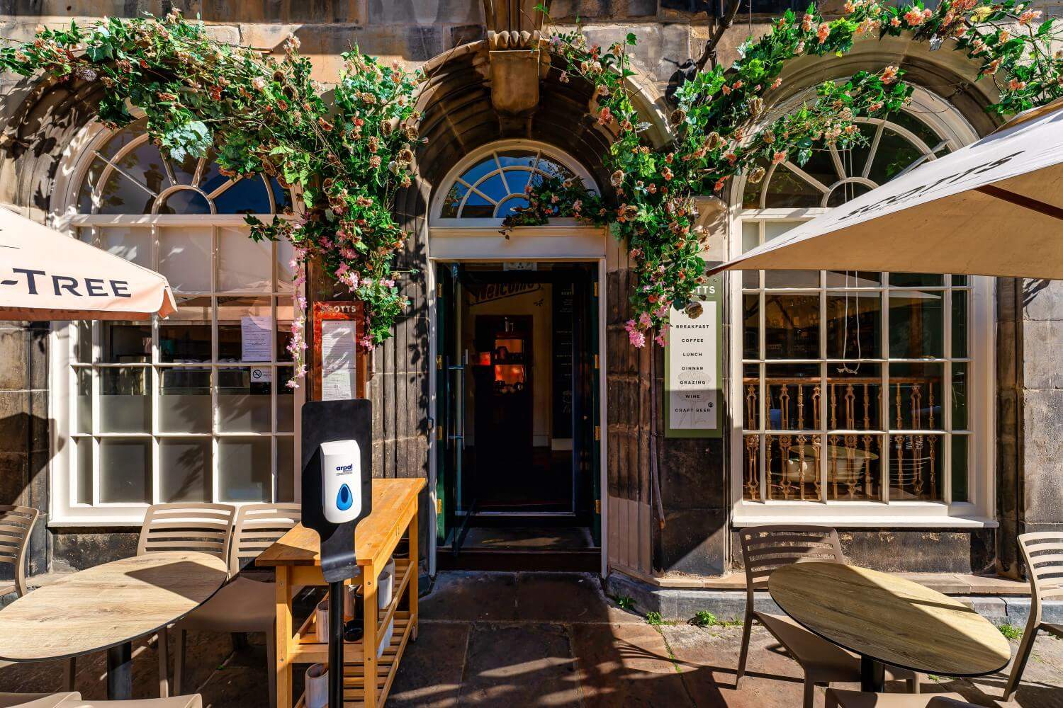 Front Entrance of Scotts Kitchen, Edinburgh