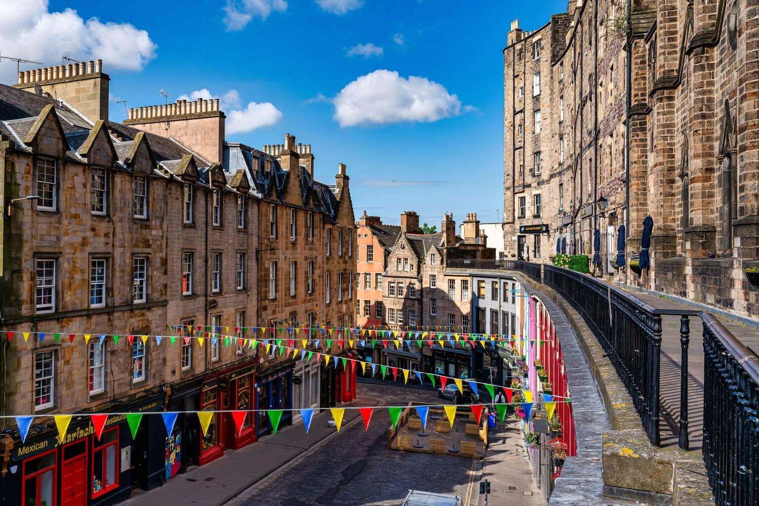 View from Scotts Kitchen to Victoria Street