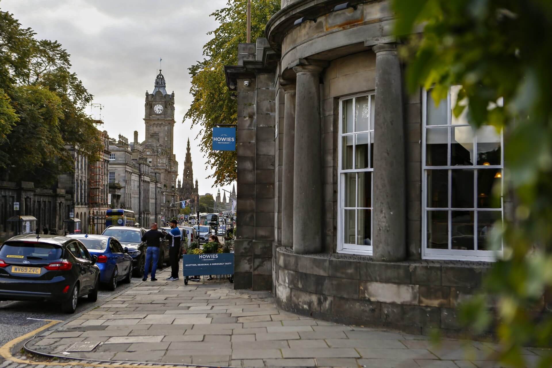 Exterior of Howies Restaurant, Waterloo Place, Edinburgh