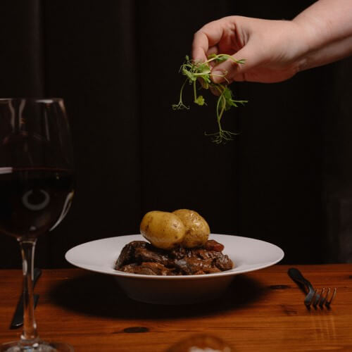 Dinner menu at Howies Restaurant, Victoria Street, Edinburgh