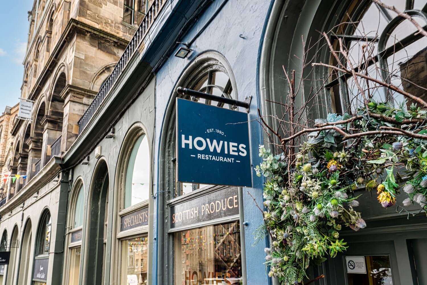 Exterior of Howies Restaurant, Victoria Street, Edinburgh