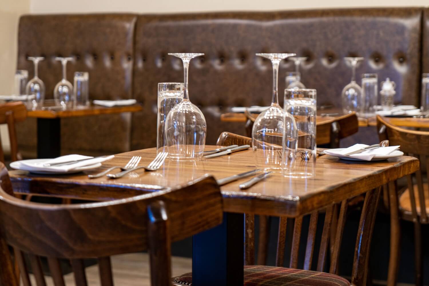 Table at Howies Restaurant, Victoria Street, Edinburgh