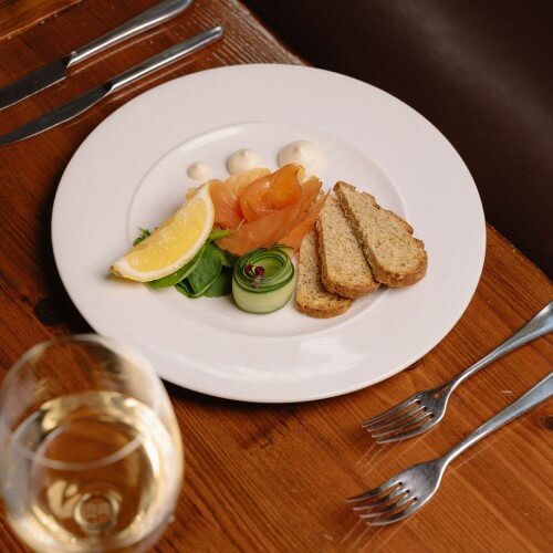 Lunch menu at Howies Restaurant, Victoria Street, Edinburgh