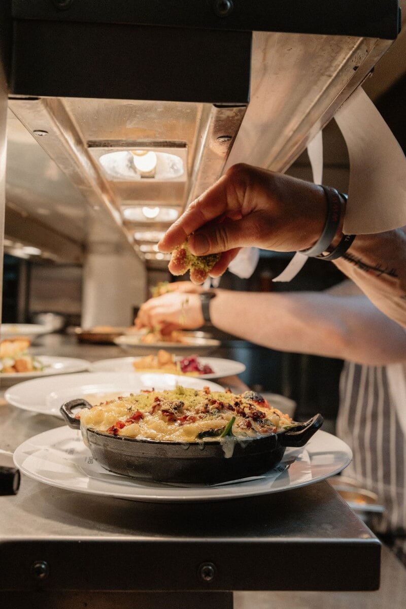 Food at Howies Restaurant, Waterloo Place, Edinburgh