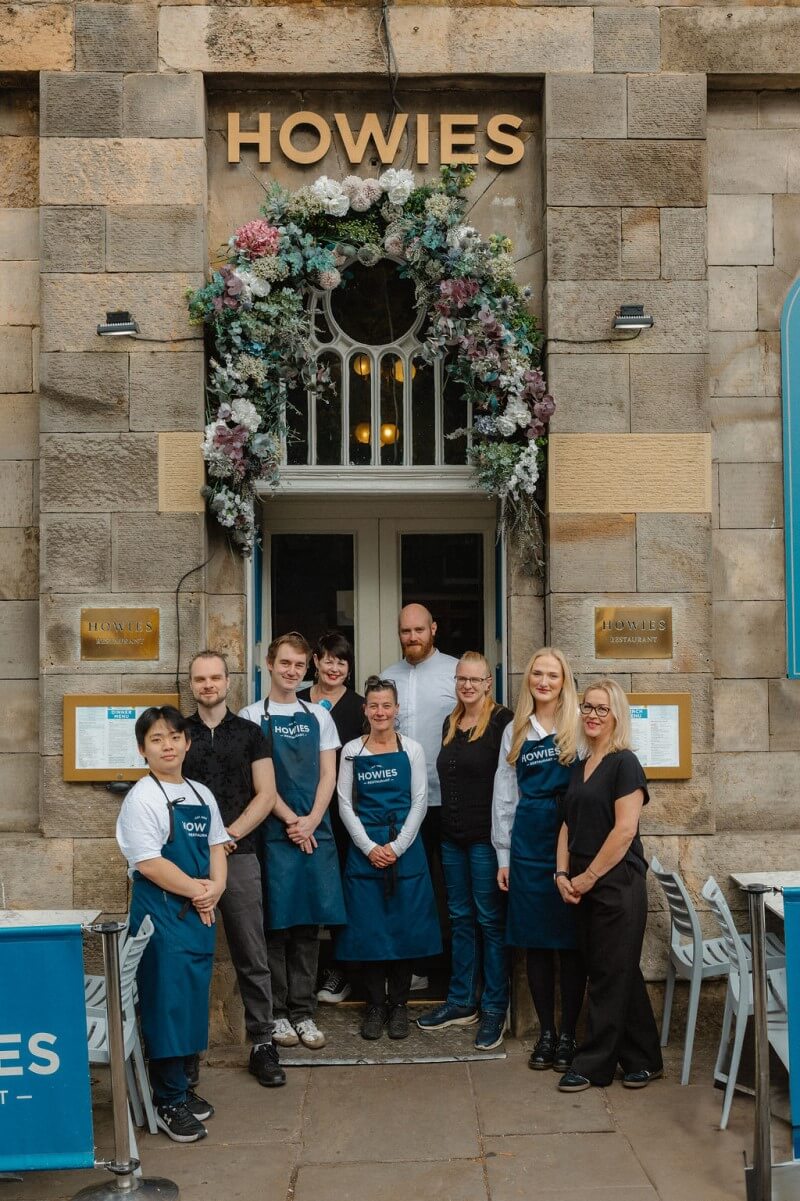 Team member at Howies Restaurant, Waterloo Place, Edinburgh