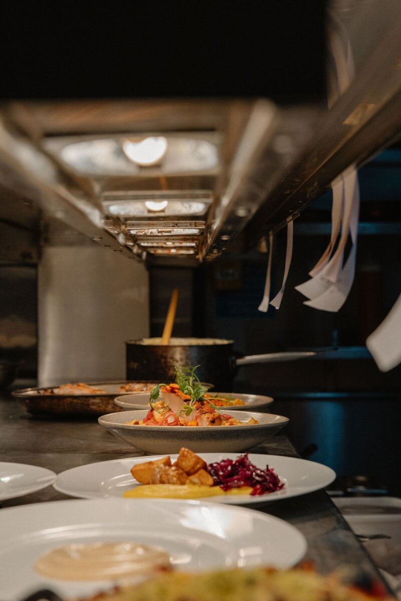 Food at Howies Restaurant, Waterloo Place, Edinburgh