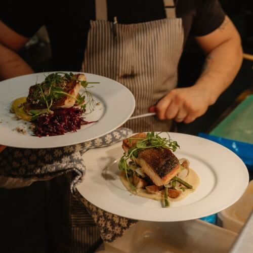 Events menu at Howies Restaurant, Waterloo Place, Edinburgh